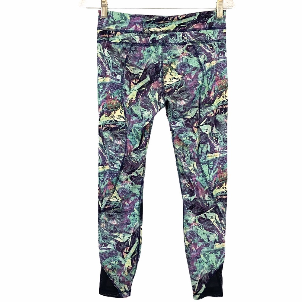Lululemon athletica Multicolor Mesh Details Inspire Tight II Leggings Size 6‎ - Picture 6 of 11